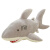 图图玩国鲨鱼玩具 毛绒公仔大白鲨鱼抱枕玩偶睡觉 布娃娃女生礼物 灰色大白鲨 80cm