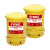 SYSBEL西斯贝尔 WA8109100Y 防火垃圾桶油品收集桶可燃溶剂亚麻油防火桶OSHA标准6Gal/22.6L
