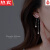 SNQP银北斗七星耳环女小众设计感耳线2022年新款潮耳钉夏季耳饰 S925银耳钉一对