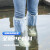 博沃尼克一次性防雨鞋套20只装雨靴加厚男女防水防滑雨天长筒塑料鞋套