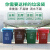 威佳大垃圾袋彩色240L120*140cm加厚分类垃圾袋大号有害垃圾袋红色塑料袋（50只）