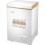 奥马冰柜家用一级能效冷藏冷冻两用小型商用冷冻柜卧式囤货小冷柜 深冷棕 100L 二级能效