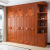韩国品质实木   门简约现代中式组装橡木整体卧室组合加顶橱 5门 单衣柜颜色