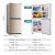 奥克斯（AUX） 双门电冰箱小型家用低噪节能 宿舍租房冷藏冷冻冰箱 125升 双门 BCD125P160L 金色