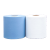 艾博瑞（Aberry）无尘纸工业擦拭布吸油吸水实验室车间卷纸用不掉毛蓝白大卷500张 白色平纹12.5*38cm 500张/卷