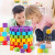 2cm彩色木质正方体积木模型 立方体木块几何形体拼搭幼儿园儿童小学数学学具教具教学仪器 塑料盒装 30粒