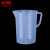 麦锐欧 实验室塑料量杯 带刻度塑料量杯 手柄刻度量杯 透明液体量杯 5000ml/个