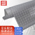 赫思迪格 JG-236 防滑垫 PVC防水地垫 塑胶地毯 防水防油防滑垫满铺地板 楼梯走廊地垫 灰色人字1米宽*1米