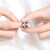 曼蒂娅 925银情侣戒指一对银学生刻字情侣对戒男士女士一对开口光圈戒指送女友礼物 光圈女戒，商家发货！