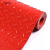 居拾忆 人字纹防滑垫加厚牛筋底耐磨橡胶垫人字形阻燃商用可裁剪走廊地垫 1.5mm厚红色2.5米宽1米长