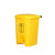 希万辉 医疗废物垃圾桶医院用利器盒加厚黄色医院诊所脚踏桶有盖大号 黄色45L