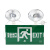 国标LED双头消防应急灯 多功能安全出口疏散指示应急灯 正向两用灯(非标)