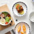 京东京造  18头餐具碗碟套装 盘子碗勺套装家用小蓝花餐具套装