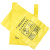 美奥帮 加厚黄色医疗垃圾袋 【50个】背心式塑料袋 医疗诊所废物垃圾袋 手提式  40x70cm