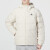 阿迪达斯 （adidas） 男装 冬季新款户外运动服防风保暖连帽运动羽绒服夹克外套 HG4886 米白 M