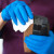 安美尚一次性手套丁腈蓝色加厚丁晴耐油耐酸碱检查实验室工作防护