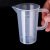 纳仕德 SY5018 新款塑料量杯 透明加厚食品级塑料实验室带毫升刻度杯 1000ml（全柄） 