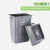 新国标四色幼儿园垃圾桶塑料带盖商用户外环卫物业特大号分类小区 浅棕色 40L上海标备注色