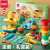 得力（deli）3D汉堡机彩泥套装儿童玩具模具幼儿超轻粘土儿童礼物 开学季礼物 汉堡机彩泥套装