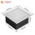 洛蒙特（Lomant）304优质不锈钢防水隐藏式纯平超薄地板插座隐形地插银色地插盒 五孔