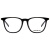 MontBlanc万宝龙男款黑色镜框黑色镜腿光学眼镜男框MB0010OA-001 52 六角白星入门系列