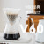 HARIO日本进口手冲咖啡玻璃套装日式V60滴滤式滤杯分享壶S-VGBK 玻璃 600ml
