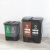 中环力安【30L绿红（厨余+有害）】垃圾分类垃圾桶带盖大号双桶干湿脚踏商用餐饮公共场合