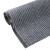 金固牢 KCzy-349 耐磨复合双条纹地垫 走廊防滑垫门垫地毯(定制款不退换) 烟灰色 1.2米宽*1米