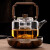 唐述胡桃木电陶炉煮茶器玻璃烧水壶大容量煮茶壶小型电热茶炉套装 A-58单壶 1300ml