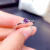 紫水晶戒指 宝石圆形简约轻奢小巧精致尾戒SN4130 紫水晶戒指开口