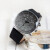 聚利时韩国时尚大气皮带手表男士星期日历窗三眼学生运动石英表JAH-098 黑色