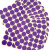冰禹 彩色不干胶圆点标签贴纸 标记分类贴 25mm紫色(600贴1包) 起订量2包 BYcc-13