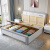 床 实木床轻奢双人床现代简约高箱储物床婚床全实木床 单床 1.8米*2.0米框架款