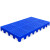 山顶松 防潮垫板 塑料栈板组合式地台板仓库地垫板 圆孔蓝加厚80*80*5cm