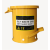 废弃物垃圾桶防火防爆废物桶实验室安全产品学校科研生物制药场所 黄色6加仑