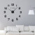 泰瑞格 超大尺寸创意欧式挂钟家居diy全数字亚克力3D墙艺贴钟 普通银色(100-130CM)