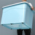 庄太太 80L蓝色 透明收纳箱玩具杂物收纳盒衣服整理盒塑料带轮ZTT-9104