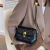 酷奇袋鼠（KUQIDAISHU）轻奢品牌今年流行小包包女2024新款潮韩版时尚菱格链条包感单肩斜 米白色
