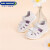 江博士学步鞋 夏季女童公主包头凉鞋宝宝儿童凉鞋B14242W024白/紫 23