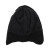 李宁男女小童针织帽儿童帽子冬季户外系列反光帽子 黑色 F