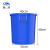 魅祥 大号圆桶塑料水桶加厚储水桶 酒店厨房工业环卫物业垃圾桶 发酵桶 50升不带盖（蓝色）