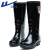 回力雨鞋女士雨靴水鞋时尚高筒防水胶鞋套鞋 HXL863 黑色 38码