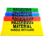 聚乙烯防化垃圾袋实验室生物危险品医疗废物耐酸碱腐蚀蓝黄红紫色 黄色 48*76cm16丝 共50只 加厚