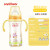 安奈小熊（ANNILBEAR）奶瓶断奶PPSU宽口300毫升大容量1-2-3岁吸管 黄色240ML小蛮腰-配十字孔+套餐