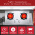 红日（RedSun）红外线 燃气灶 不锈钢面板 液化气灶双灶 台嵌两用 定时防干烧JZY-EH009G （液化气）