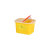 昊鹰 利器盒卫生所锐器盒黄色小型废物桶垃圾桶 3L方形【十个起购】