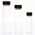 聚四氟内衬/垫2-60ml透明棕色玻璃螺口实心盖检测用样品瓶试剂瓶 40mL透明(聚四氟内垫)