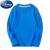 迪士尼（Disney）米奇长袖T恤儿童男童迪士尼米老鼠衣服秋装打底衫宝宝童装女 蓝色T纯色(没有图案) 100