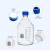 液相色谱流动瓶 GL45多孔盖  流动相瓶 溶剂瓶100/250/500/1000ml 开口瓶盖(蓝色)