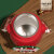 EWIWE转转杯不锈钢儿童水杯一键弹盖可旋转玩偶配件圣诞礼物水杯子 红色/考拉/500ML